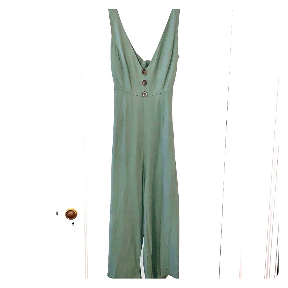 Hello Molly Morning Mist Sage Green Jumpsuit